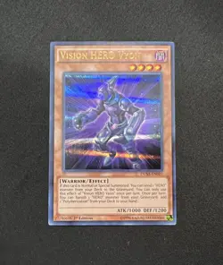 Yu-Gi-Oh! Vision HERO Vyon DUSA-EN021 Ultra Rare 1st Edition Near Mint/Mint x1 - Image 1