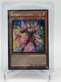 Yugioh Elfnote Lucina Secret Rare BPRO-EN010 NM 1st Edition - Image 1