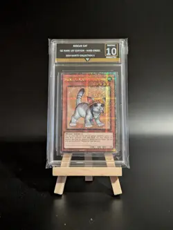 Get Graded 10 | Rescue Cat 1st Ed Quarter Century SR RA02-EN001 | Yu-Gi-Oh! TCG - Image 1
