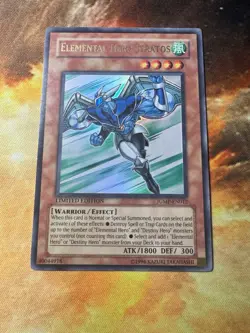 Yugioh- 1X Elemental Hero Stratos - Ultra Rare - Limited - JUMP-EN012 - NM - Image 3