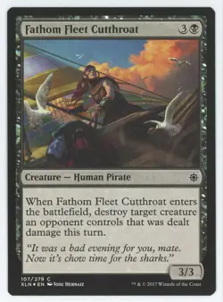 MTG Ixalan Fathom Fleet Cutthroat #107/279 FOIL - Image 1