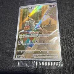 Pokemon TCG Mimikyu Scarlet & Violet SVP 075 Holo Promo Card Sealed, Near Mint - Image 1