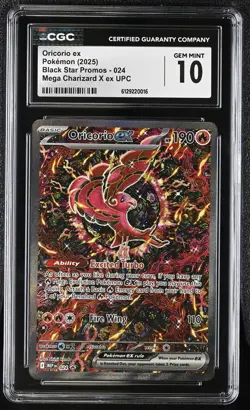 Oricorio ex 024 - Upc Black Star Promo - CGC GEM MINT 10 Pokemon Card - Image 1
