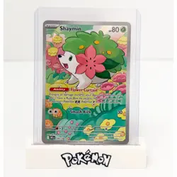 Pokemon TCG Shaymin Destined Rivals Illustration Rare Card 185/182 - Image 1