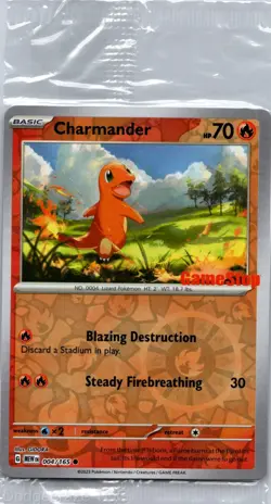 Charmander 004/165 Holofoil Promo Miscellaneous Cards & Products Pokemon NM - Image 1