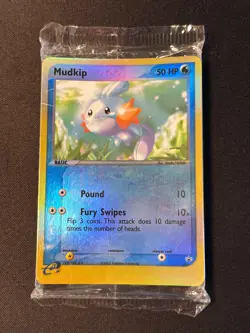 Mudkip Reverse Holo Black Star E-League Promo 010 Sealed Pack 16 Pokemon Cards - Image 2