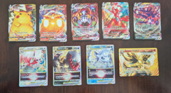 Pokemon VMax, VStar, and Break cards lot 9 Pikachu Vulpix Zoroark Scizor - Image 1