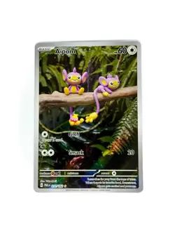 Pokemon Card - Aipom Paradox Rift 211/182 Illustration Rare Full Art SV Holo - Image 1