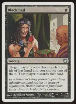 MTG 9th Edition Blackmail #115/350 Uncommon - Image 1