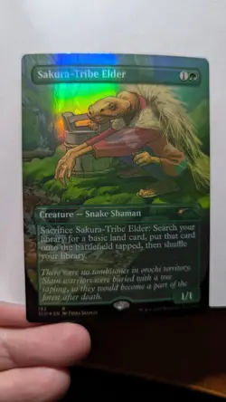 1 x Sakura-Tribe Elder Foil Borderless NM - Secret Lair MTG Magic x1 - Image 1