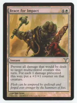 MTG Dissension Brace for Impact #5 FOIL Uncommon - Image 1