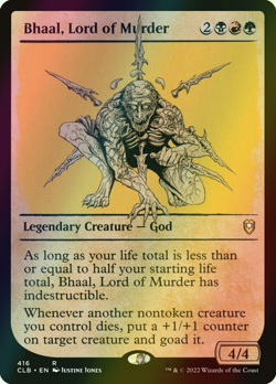 MTG Bhaal, Lord of Murder Showcase Foil ** Battle for Baldur's Gate ** English - Image 1