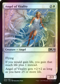 MTG Angel of Vitality Foil ** Core Set 2020 ** English - Image 1