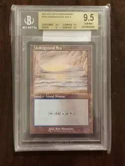 Underground Sea Magic MTG 30th Anniversary Edition RETRO Frame BGS 9.5 GEM MINT - Image 1