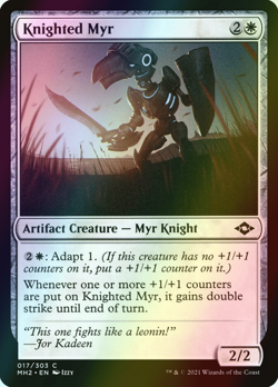 MTG Knighted Myr Foil ** Modern Horizons 2 ** English - Image 1