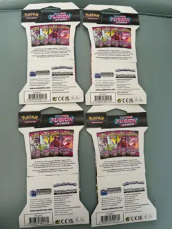 Pokemon Sword & Shield - Fusion Strike Sleeved Booster Pack Art Set of 4 - Image 2