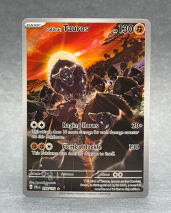Pokemon - 218/193 Paldean Tauros SV02 Paldea Evolved Illustration Rare Holo NM T - Image 1