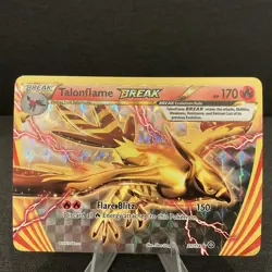 Talonflame BREAK 21/114 XY Steam Siege Full Art Ultra Rare Holo Pokemon TCG Card - Image 1