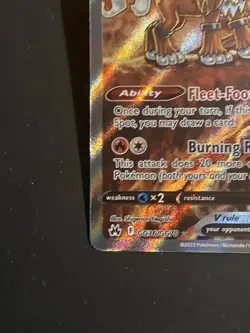 Entei V Crown Zenith Galarian Gallery Holo Ultra Rare Pokemon TCG GG36/GG70 NM - Image 5