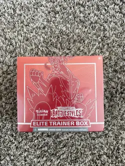 Pokemon Sword & Shield Battle Styles Red Elite Trainer Box ETB Read Description - Image 1