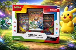 Pokemon TCG: First Partner Illustration Collection: Series 1 In hand. - Image 1