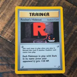 Pokemon Tcg Rocket's Hideout #63 Pokemon Neo Revelation NM - Image 1