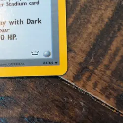 Pokemon Tcg Rocket's Hideout #63 Pokemon Neo Revelation NM - Image 2