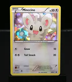 2011 POKEMON BLACK & WHITE PROMO - MINCCINO BW13 (Cracked Ice Holo) - Image 2