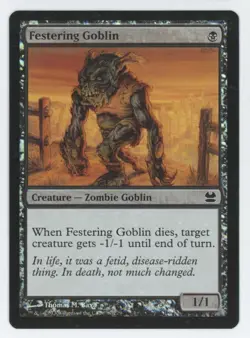 MTG Modern Masters Festering Goblin #87/229 FOIL - Image 1