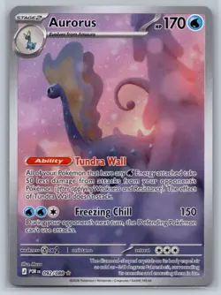 2026 Pokemon Perfect Order Aurorus Illustration Rare #092/088 - Image 1