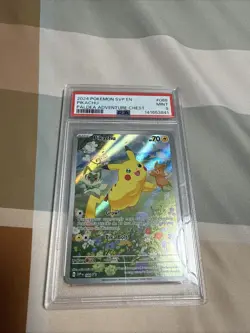 2024 POKEMON SVP 088 EN-SV BLACK STAR PROMO PALDEA ADVENTURE CHEST PIKACHU PSA 9 - Image 1