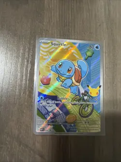 First Partner Illustration Squirtle Promo Full Art Holo 037 Pokemon TCG - Image 1