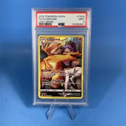 2022 Pokemon SWSH Charizard TG03 Full Art Trainer Gallery Lost Origin PSA 9 - Image 1