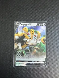 Regigigas V Ultra Rare Crown Zenith 113/159 NM+ Pokemon - TCG - Image 1