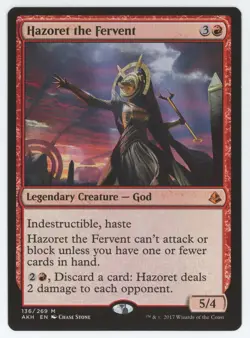 MTG Amonkhet Hazoret the Fervent #136 Mythic - Image 1