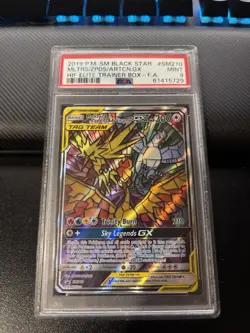 Pokemon TCG Moltres & Zapdos & Articuno GX SM210 Promo Full Art PSA 9 2019 - Image 1
