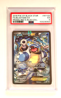 Blastoise ex XY122 Pokemon XY Black Star Promo PSA 5 - Image 1