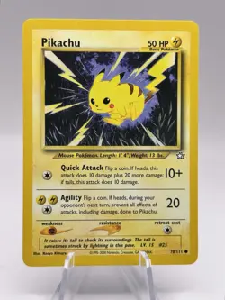 Pikachu 70/111 Neo Genesis Pokemon LP - Image 1