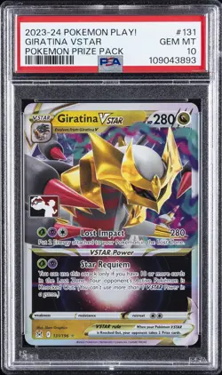 2023-2024 POKEMON PLAY! POKEMON PRIZE PACK #131 GIRATINA VSTAR PSA 10 - Image 1