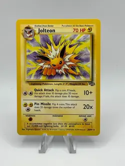 Pokemon TCG Vintage Jolteon 20/64 Jungle Set (1999) Non-Holo - LP/NM - Image 1