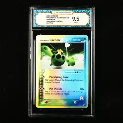 TQG 9.5 MINT+ 2004 Pokemon ENG Team Aqua's Cacnea 24/95 U - Image 2