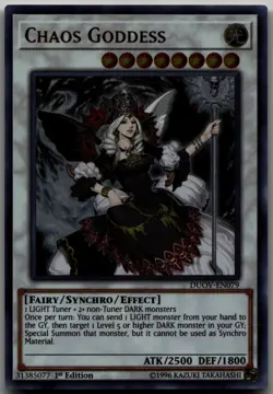 Chaos Goddess Ultra Rare Duel Overload DUOV-EN079 LP - Image 1