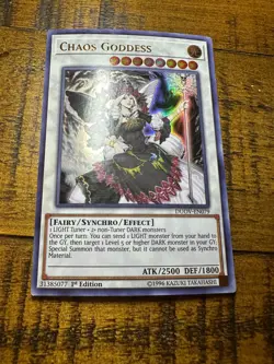 Chaos Goddess DUOV-EN079 1st Edition Ultra Rare LP + BONUS - Image 1