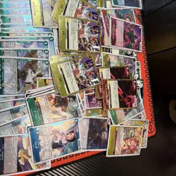 One Piece TCG Bulk Lot Of 300+ Holographic Rare, NM,LP Japanese And English - Image 1