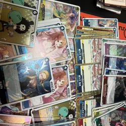 One Piece TCG Bulk Lot Of 300+ Holographic Rare, NM,LP Japanese And English - Image 5