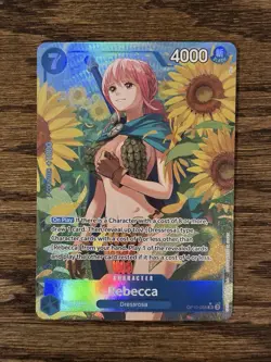 One Piece TCG Royal Blood OP-10 - Rebecca SR Alt Art Parallel OP10-058 - Image 1