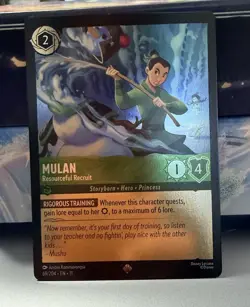 Disney Lorcana Winterspell 69/204 Mulan - Resourceful Recruit Regular - Non-Foil - Image 1