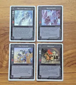 4 Middle Earth CCG Wizards Limited Cards inc William (Wuluag). Free UK Postage - Image 1