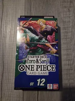 One Piece Card Game Zoro & Sanji ST-12 Starter Deck ENG Brand New Sealed - Image 1