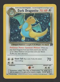 Dark Dragonite Holo Team Rocket 5/82 ENG - Pokemon Card Rare - Image 1